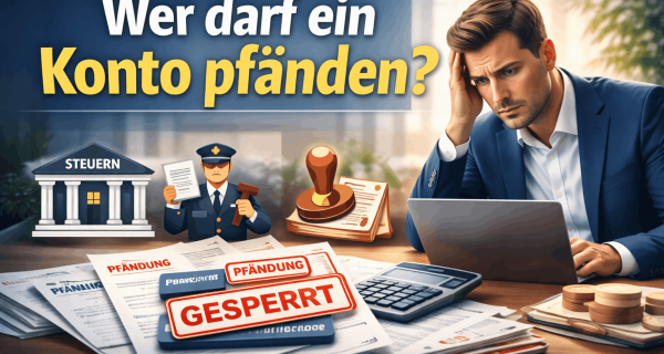 Wer darf ein Konto pfänden