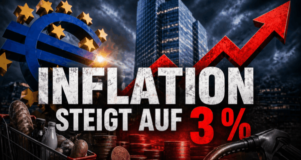 Inflation steigt auf 3 Prozent