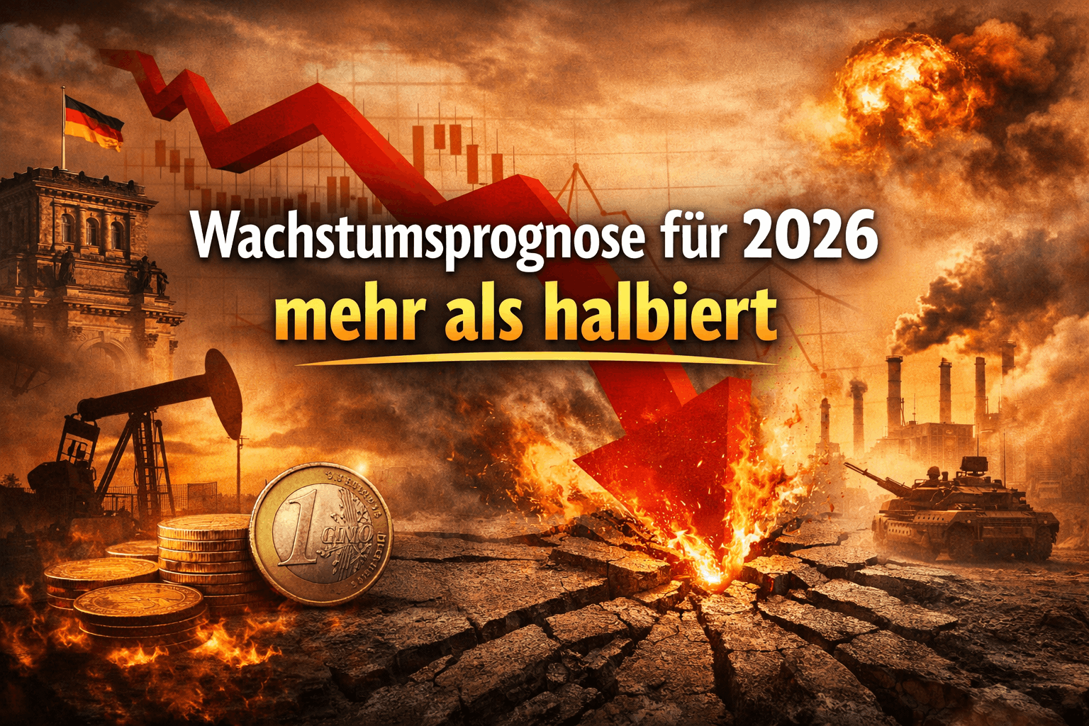 Wachstumsprognose für 2026 mehr als halbiert Wachstumsprognose für 2026 mehr als halbiert