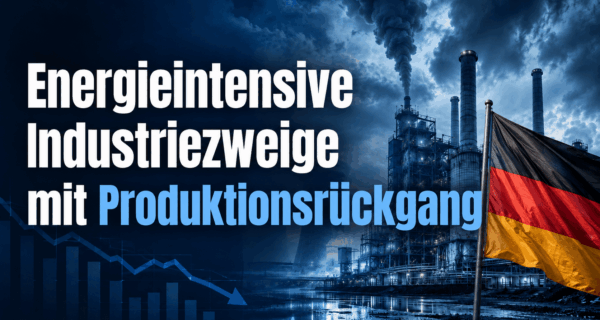Produktionsrückgang Energieintensive Industriezweige