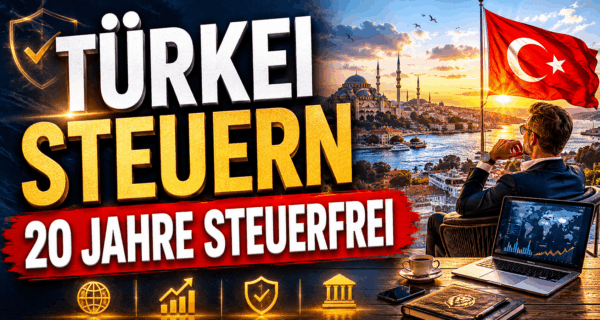 Türkei Steuern - 20 Jahre steuerfrei auf Auslandseinkünfte