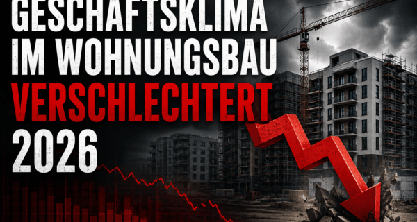 Geschäftsklima im Wohnungsbau verschlechtert