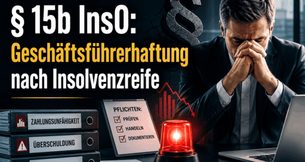§ 15b InsO: Geschäftsführerhaftung nach Insolvenzreife
