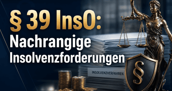 § 39 InsO: Nachrangige Insolvenzforderungen