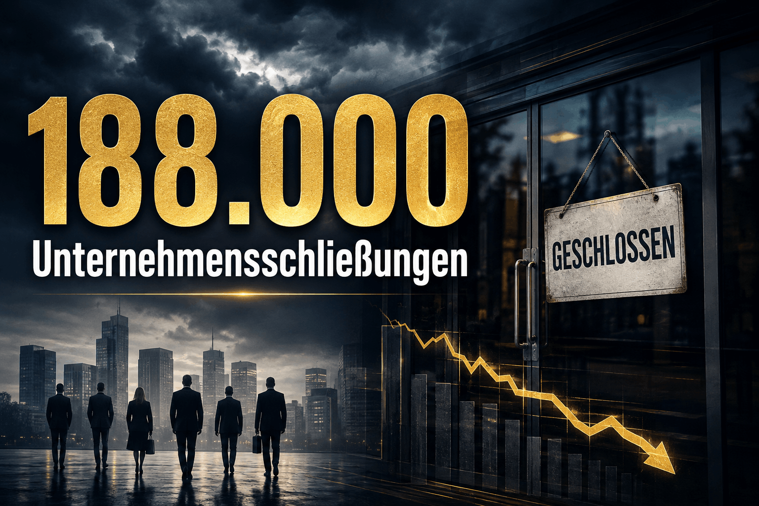 188.000 Unternehmensschließungen 188.000 Unternehmensschließungen