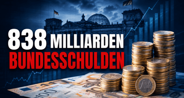 838 Milliarden Bundesschulden
