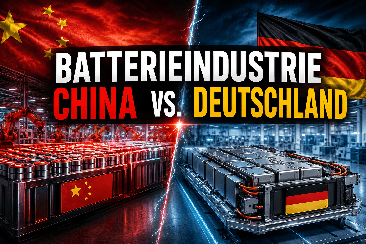 Batterieindustrie China vs. Deutschland Batterieindustrie China vs. Deutschland