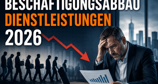 Beschäftigungsabbau Dienstleistungen 2026