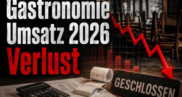 Gastronomie Umsatz 2026 Verlust