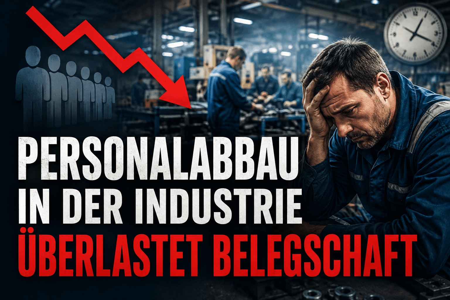 Personalabbau in der Industrie überlastet Belegschaft Personalabbau in der Industrie überlastet Belegschaft