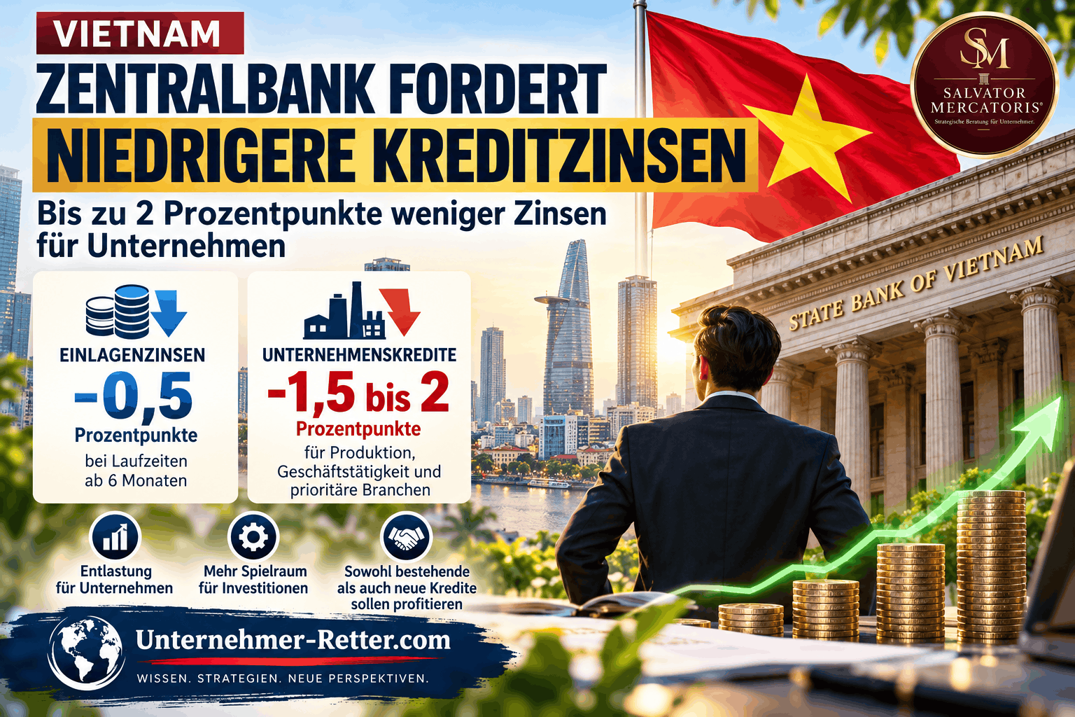Vietnam: Zentralbank fordert niedrigere Kreditzinsen Infografik Vietnam: Zentralbank fordert niedrigere Kreditzinsen Infografik